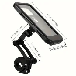 360° Roterende Waterdichte Houder voor Mobiele Telefoon - ABS - Universeel - Stuur - Smartphone - Touch Screen Whenspeed - 1