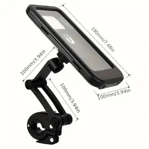 Soporte impermeable 360° giratorio para teléfono móvil - ABS - Universal - Manillar - Smartphone - Pantalla táctil Whenspeed - 1