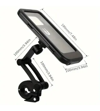 Supporto impermeabile rotante a 360° per telefono cellulare - ABS - Universale - Manubrio - Smartphone - Touch Screen Whenspeed 