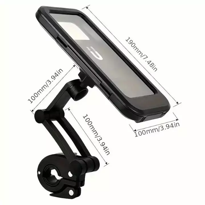 360° Rotating Waterproof Mobile Phone Holder - ABS - Universal - Handlebar - Smartphone - Touch Screen 360° Rotating Waterproof Mobile Phone Holder - ABS - Universal - Handlebar - Smartphone - Touch Screen