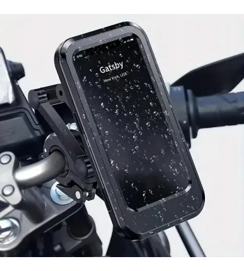 360 ° Suporte ao celular à prova d'água rotativo - ABS - Universal - guidão - Smartphone - Tela Touch Screen Whenspeed - 3
