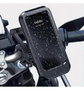 Suporte para telemóvel à prova de água com rotação de 360° - ABS - Universal - Guiador - Smartphone - Ecrã tátil