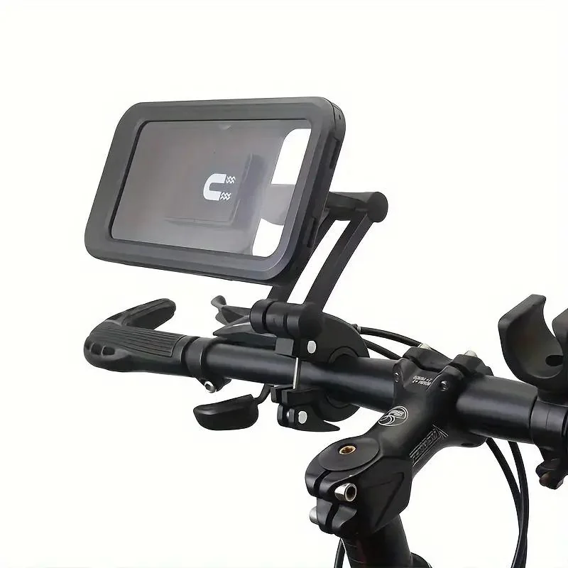 WHENSPEED - Support De Téléphone Mobile Étanche Rotatif à 360° - ABS - Universel - Guidon - Smartphone - Écran Tactile 