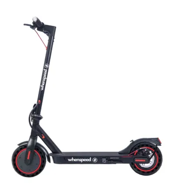 WHENSPEED Pulsar 350W Elektroroller – 25 km/h, Reichweite 30 km, faltbar, Scheibenbremse, LED-Beleuchtung – Schwarz
