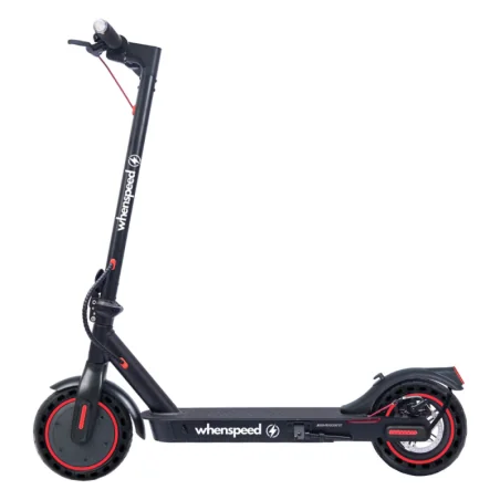 Elektrische scooter WHENSPEED Pulsar 350W - 25 km/u, Actieradius 30 km, Opvouwbaar, Schijfrem, LED-verlichting - Zwart