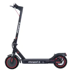 WHENSPEED Pulsar 350W Scooter eléctrico - 25 km/h, Alcance 30 km, Plegable, Freno de disco, Iluminación LED - Negro