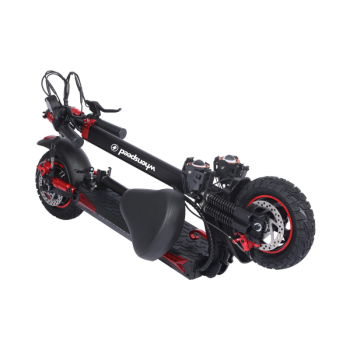 WHENSPEED - Thunderbolt Fase 2 Elektrische scooter 800W 48V 16Ah Zwart - Snelheid 25 km/u - Bereik 45 km