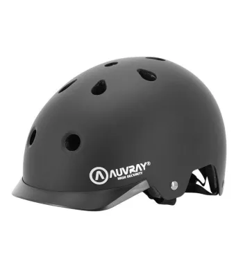 Rollerhelm - Erwachsenenfahrrad Mattschwarz Größe L (58-61) mit integrierter Beleuchtung Whenspeed - 1