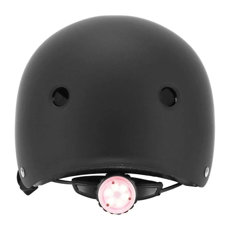 WHENSPEED - Capacete de ciclismo - scooter para adultos, preto mate, tamanho L (58-61) com iluminação integrada