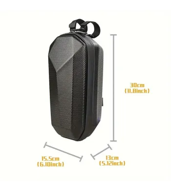 Whenspeed - 4L Carbon Black Tas - Waterdicht, Compact, Verstelbare Schouderriem Whenspeed - 1