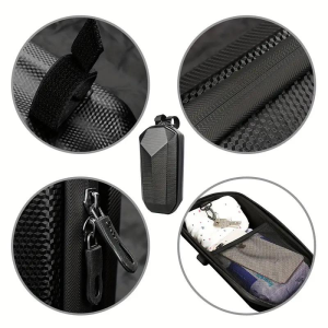 Whenspeed- Schwarze Carbon Tasche 4L - Wasserdicht, Kompakt