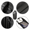 Whenspeed- Schwarze Carbon Tasche 4L - Wasserdicht, Kompakt