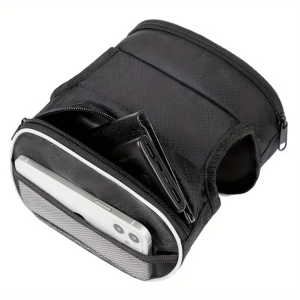 Bolsa universal para bicicletas de montaña - Bolsa para cuadro mediano y sillín de doble cara para bicicletas de carretera (19x1