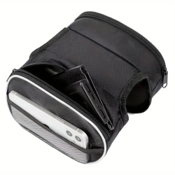 Universal Mountain Bike Bag - Whenspeed Medium Frame and Double Sided Road Saddle Bag (19x12x6 cm) - 4
