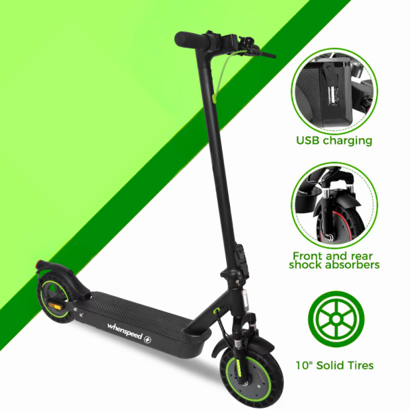 Thunderbolt van Whenspeed - Gemotoriseerde elektrische scooter 500W