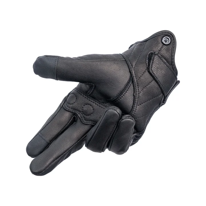 Guantes de cuero para moto Whenspeed - Dedos táctiles y antideslizantes