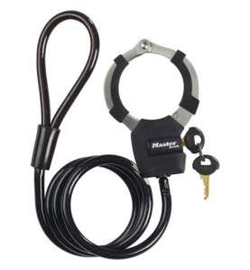 MASTERLOCK - Algema Streets Bicicleta - Scooter Anti-Roubo L55cm - 4 Chaves - Nível de Segurança 9