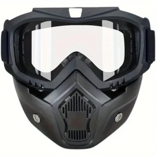 Masque Intégral Transparent Moto - Anti-buée, Anti-UV - Protection Clairière et Respirante Whenspeed - 1
