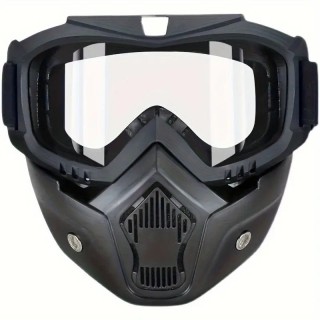 Transparent Motorcycle Mask - Anti-fog & Breathable for 2 Wheels Transparent Motorcycle Mask - Anti-fog & Breathable for 2 Wheels
