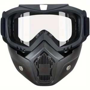 Masque Intégral Transparent Moto - Anti-buée, Anti-UV - Protection Clairière et Respirante Whenspeed - 1