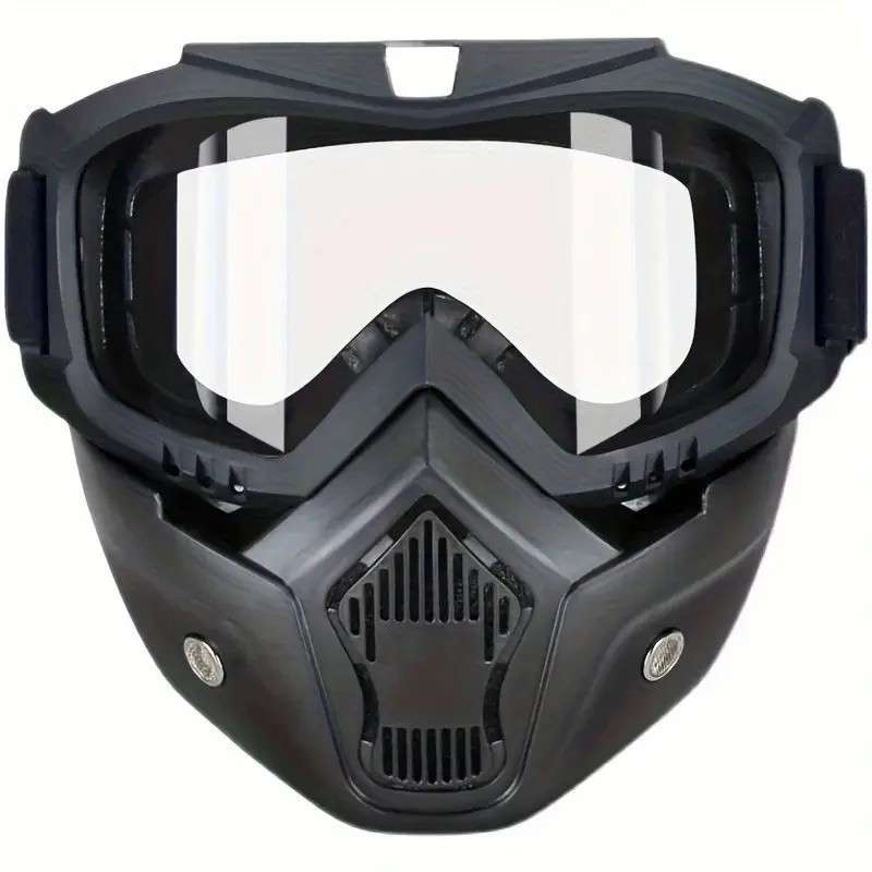Transparent Motorcycle Mask - Anti-fog & Breathable for 2 Wheels Transparent Motorcycle Mask - Anti-fog & Breathable for 2 Wheels