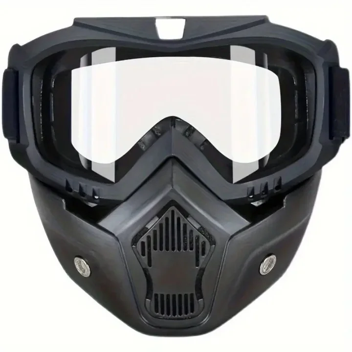 Masque Intégral Transparent Moto - Anti-buée, Anti-UV - Protection Clairière et Respirante Whenspeed - 1
