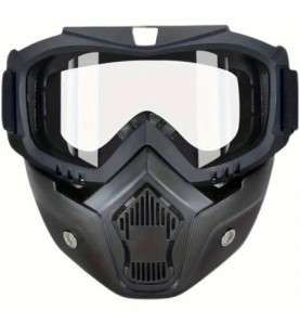Transparent Motorcycle Mask - Anti-fog & Breathable for 2 Wheels