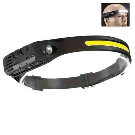 USB Rechargeable Headlamp - Motion Sensor - Bright