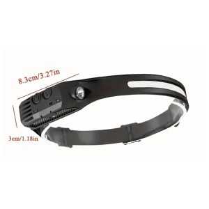 Lampe Frontale Rechargeable USB - Détecteur de Mouvement - 5 LEDs - Longue Autonomie Whenspeed - 1