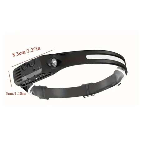 USB Rechargeable Headlamp - Motion Sensor - Bright