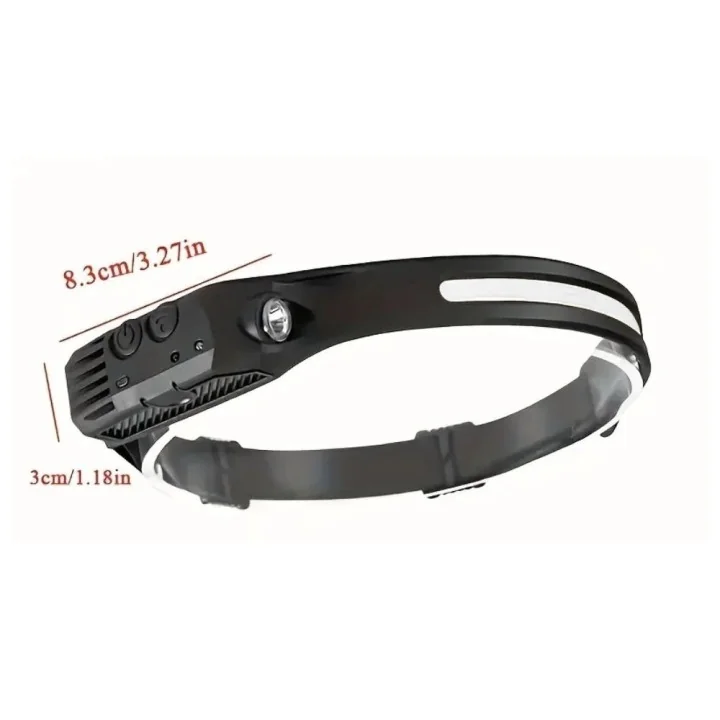 Lampe Frontale Rechargeable USB - Détecteur de Mouvement - 5 LEDs - Longue Autonomie Whenspeed - 2