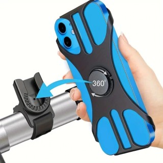 Suporte universal para telemóvel em bicicleta - 360° giratório - Caixa estanque