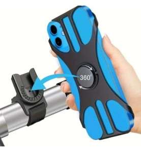 Suporte universal para telemóvel em bicicleta - 360° giratório - Caixa estanque