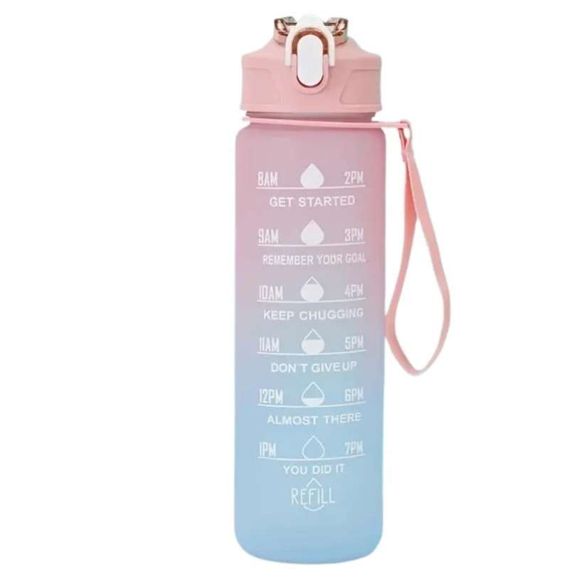 Wanderwasserflasche 750 ml - Zeitmarkierung - Auslaufsicher
