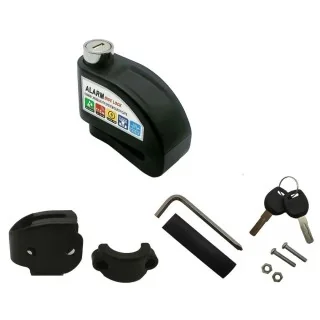 Lucchetto antifurto con allarme da 110 dB - Universale per dischi freno di scooter, bici e moto Whenspeed - 1