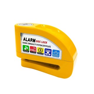 Cadeado antirroubo com alarme de 110 dB - Universal para discos de travão de scooters, bicicletas e motos