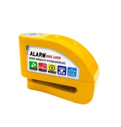 Antirrobo Bloque Disco Moto con Alarma 110 dB - Universal 2 Ruedas, Certificado CE, Garantía de 2 Años
