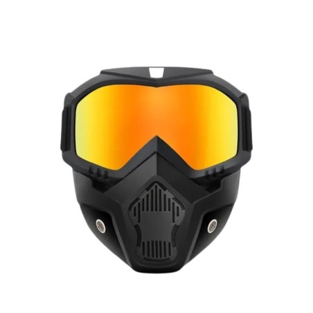 Maschera trasparente per moto - antiappannamento e traspirante per 2 ruote