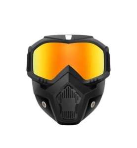 Maschera trasparente per moto - antiappannamento e traspirante per 2 ruote