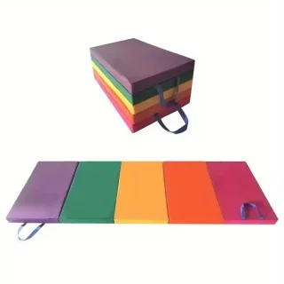 Tapete de ginástica dobrável multicolorido - Antiderrapante