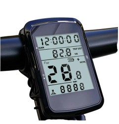 MJR 5-Star Wireless GPS Bike Computer - 2.4" Backlit Screen, 28h Battery Life
