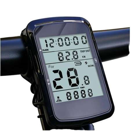 MJR 5-Star Wireless GPS Bike Computer - 2.4" Backlit Screen, 28h Battery Life