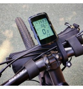 Ordenador inalámbrico para bicicleta MJR 5-Star con GPS: pantalla retroiluminada de 2,4", duración de la batería de 28 horas